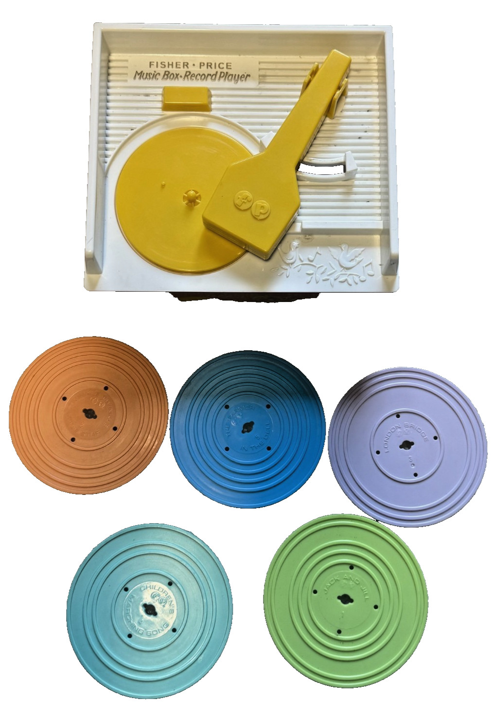 Vintage Fisher-Price Music Box Record Player 1971 Complete Childrens Kids Toy