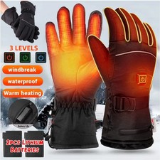 Electric Heated Motorcycle Gloves Rechargeable Thermal Waterproof Riding Sports