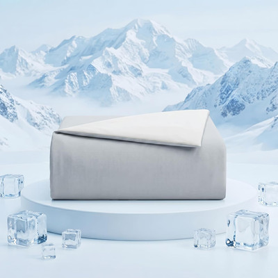 Reversible Cooling Comforter Queen, Q-Max 0.4 Arc-Chill Nylon PE Summer Blanket,