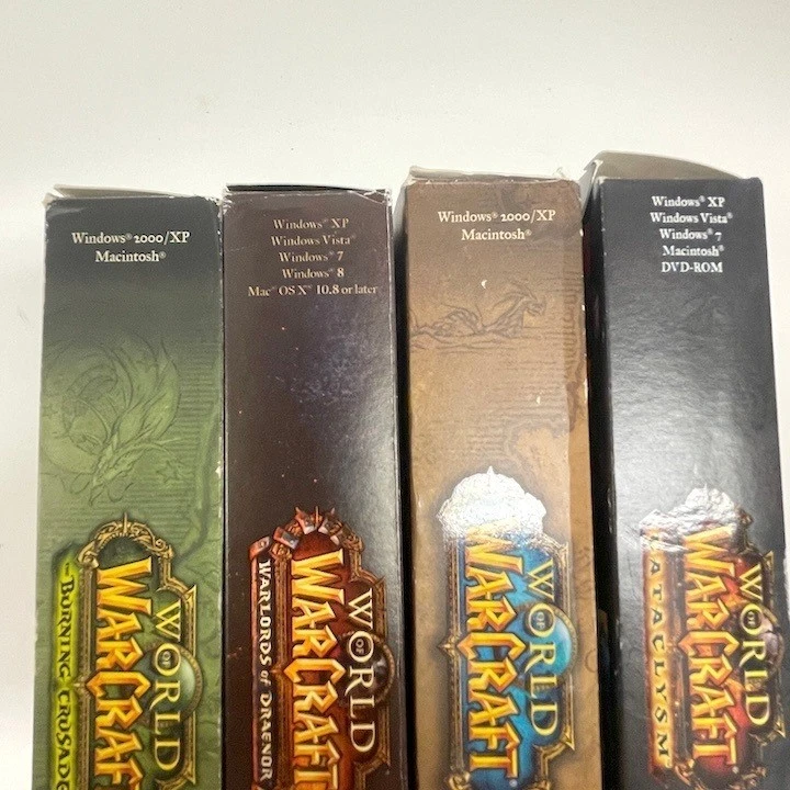 4 Vintage World of Warcraft Boxed Game & 3 Expansion Packs Untested - Image 2 of 4