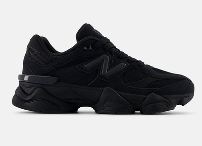 New Balance 9060 Triple Black GC9060BB GS & WOMEN SIZE INSTANTSHIP