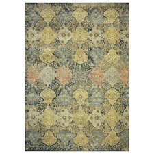 12' x 15'7" BlackYellow Emblem Design All Wool Hand Knotted Oversized Rug R75560