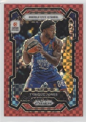 2023 Panini Prizm Turkish Airlines EuroLeague Red Power 27/75 Tyrique Jones 14dq