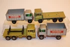 4 Vintage 1960's - 1970's Matchbox Lesney Trucks GIRDER / MERCEDES SCAFFOLDING