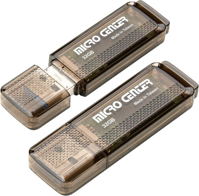 Micro Center Super Speed 2 Pack 32GB USB 3.0/USB3.1 Gen1 Flash Drive Gum Size Me