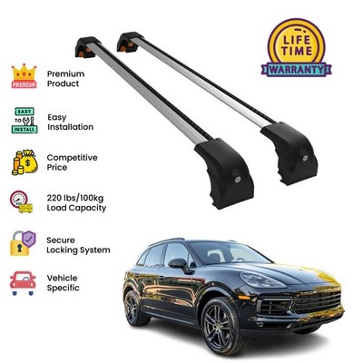Bamboli Ltd Dachträger Querträger 2-tlg Für Porsche Cayenne 2019-2025 Silber