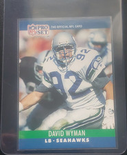 Pro Set 1990 Pro Set David Wyman #307 Seattle Seahawks Base Set Football Card