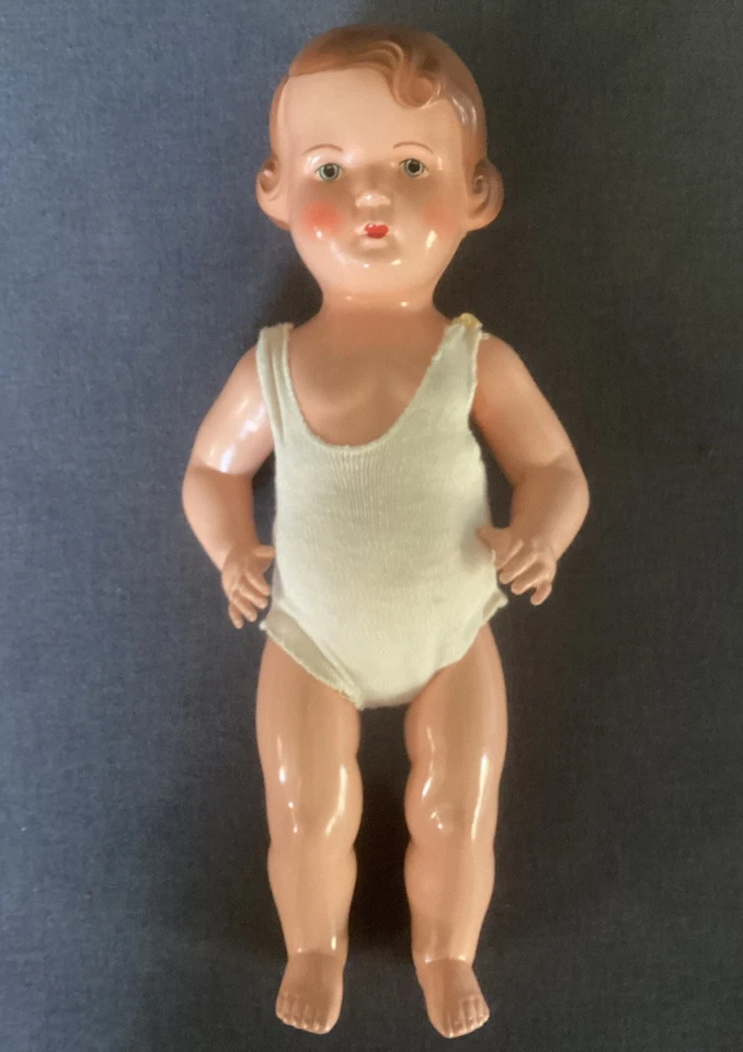 Bambola in celluloide Anni '50. Technoplast Made In Cecoslovacchia - Immagine 2 di 4