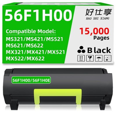 56F1H00 Toner Cartridge Compatible for Lexmark 56F1H0E MX421 MX521 MX522 MX622