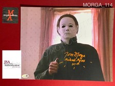 Tom Morga autographed signed 11x14 photo Halloween 4 H4 Michael Myers JSA COA