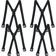 4 Pcs Hidden Suspenders for Men Hidden Suspenders Adjustable Under Clothing U