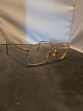 Vintage Eyeglasses Marchon 6043 Gold Rimmed Mens