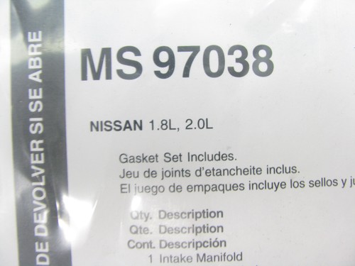 Fel-pro MS97038 Intake Manifold Gasket For 2007-2016 Nissan 1.8L 2.0L-L4 - Bild 2 von 2