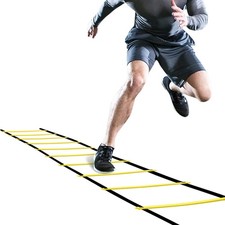 GHB Pro Agility Ladder Agility Training Ladder Speed 12 Rung 20ft with Carryi...