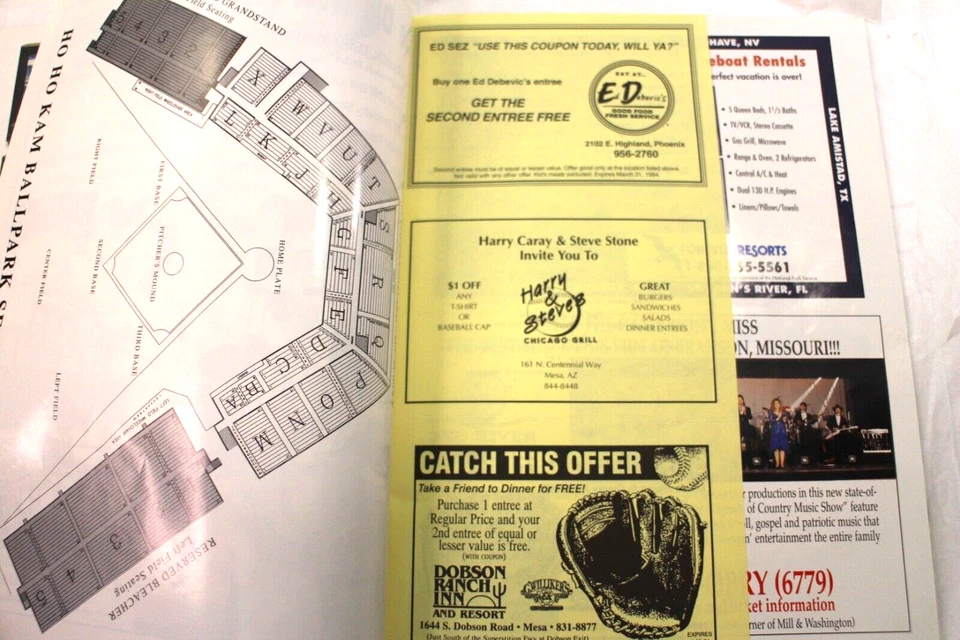 Chicago Cubs 1994 Spring Training Program Mesa Arizona eRROR? - Image 4 of 4