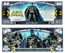 ✅ Pack of 25 DC Comics Batman 1 Million Dollar Bills Collectible Novelty Money ✅