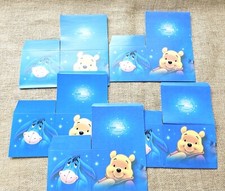 5 Vintage 1990s New Disney Store Winnie The Pooh Friends Blue Gift Boxes