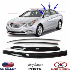 SMOKED DOOR VISOR WINDOW VENT SUN DEFLECTOR fits for HYUNDAI SONATA 2011-2014