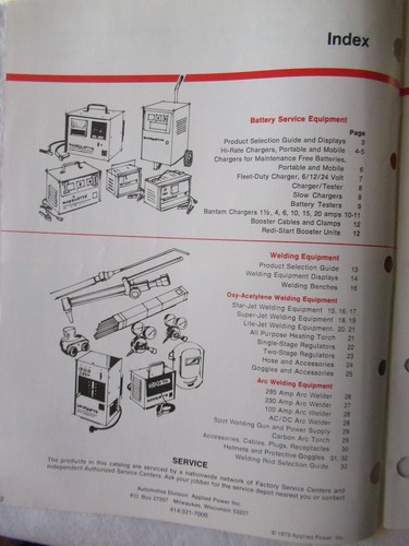 1980 Marquette Car Battery Service and Welding Equipment Brochure Catalog - Picture 2 of 9