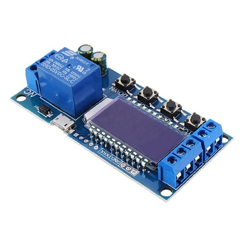 XY-LJ02 6-30V Micro USB Pantalla LCD digital Módulo de relé de retardo de tiempo - Imagen 2 de 6