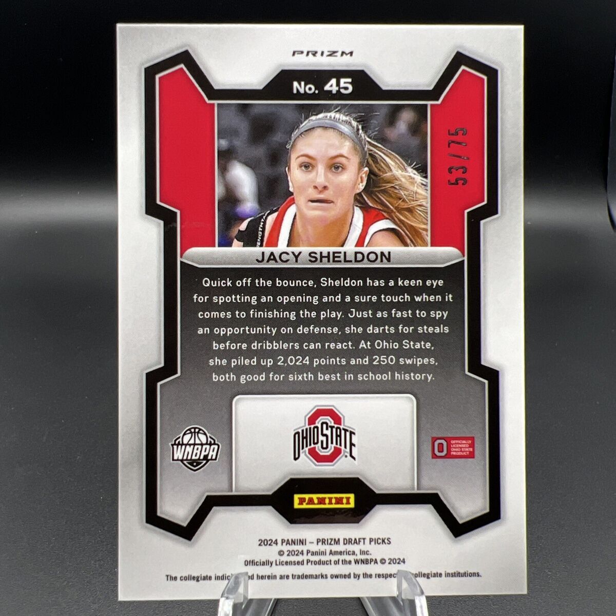 2024 Panini Prizm Draft Picks #45 Jacy Sheldon Purple Prizm 2024 Panini Prizm Draft Picks #45 Jacy Sheldon Purple Prizm