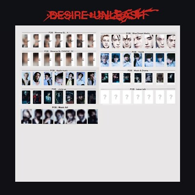ENHYPEN DESIRE:UNLEASH(ENGENEver)まとめ売り ENHYPEN x DESIRE:UNLEASH ALL WEB POB PHOTOCARD OFFICIAL