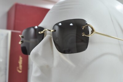 New Cartier Rimless Piccadilly bigC Decor gold Occhiali Frame