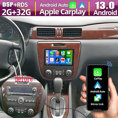 Caprice 2008 Android For Chevrolet Impala 2006-2013 Android Auto Apple CarPlay Car Radio ...