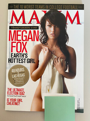 洋書 Maxim Megan Fox oct 2008 MAXIM Magazine October 2008 Megan Fox | eBay