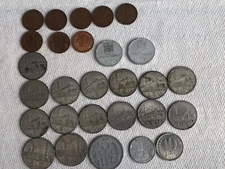 Lot of 28 Mixed Coins Romanian Circulated 1963 - 2002
