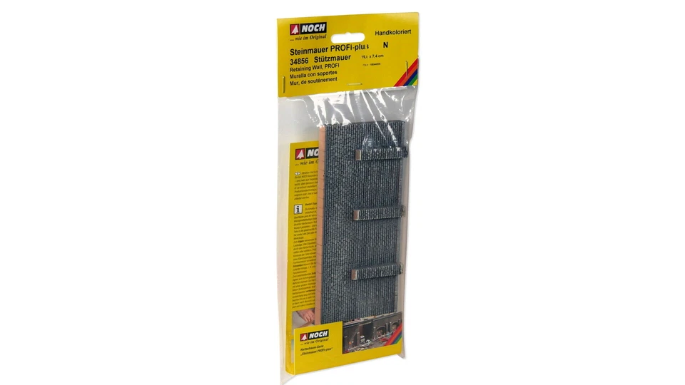 NOCH Stützmauer, ideal für Modellbau, Hartschaum Mauer, 19,8 x 7,4 cm zum - Bild 2 von 4