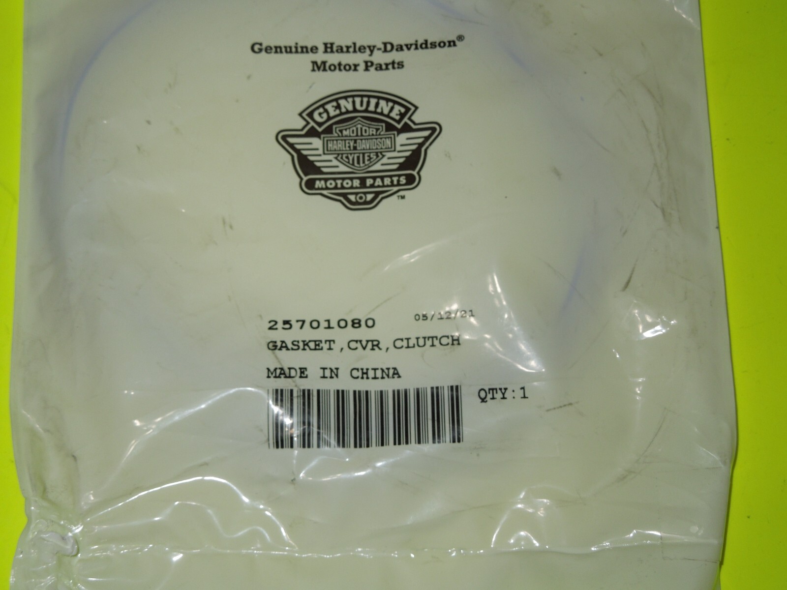 1 NOS OEM Harley Davidson Clutch Cover Gasket P/N 25701080 eBay