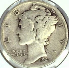 1941-S Mercury Dime - VERY GOOD - Free Shipping