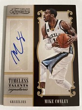 2012-13 Panini Timeless Treasures Talents Signatures /99 Mike Conley #19 Auto