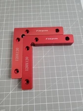 Fengsen 120mm x 120mm Corner Pocket Jig Aluminum Clamp Templates Set of (2)