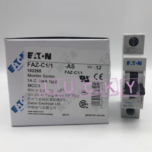12PCS/BOX NEW FOR EATON FAZ-C1/1 Miniature circuit breaker replacement