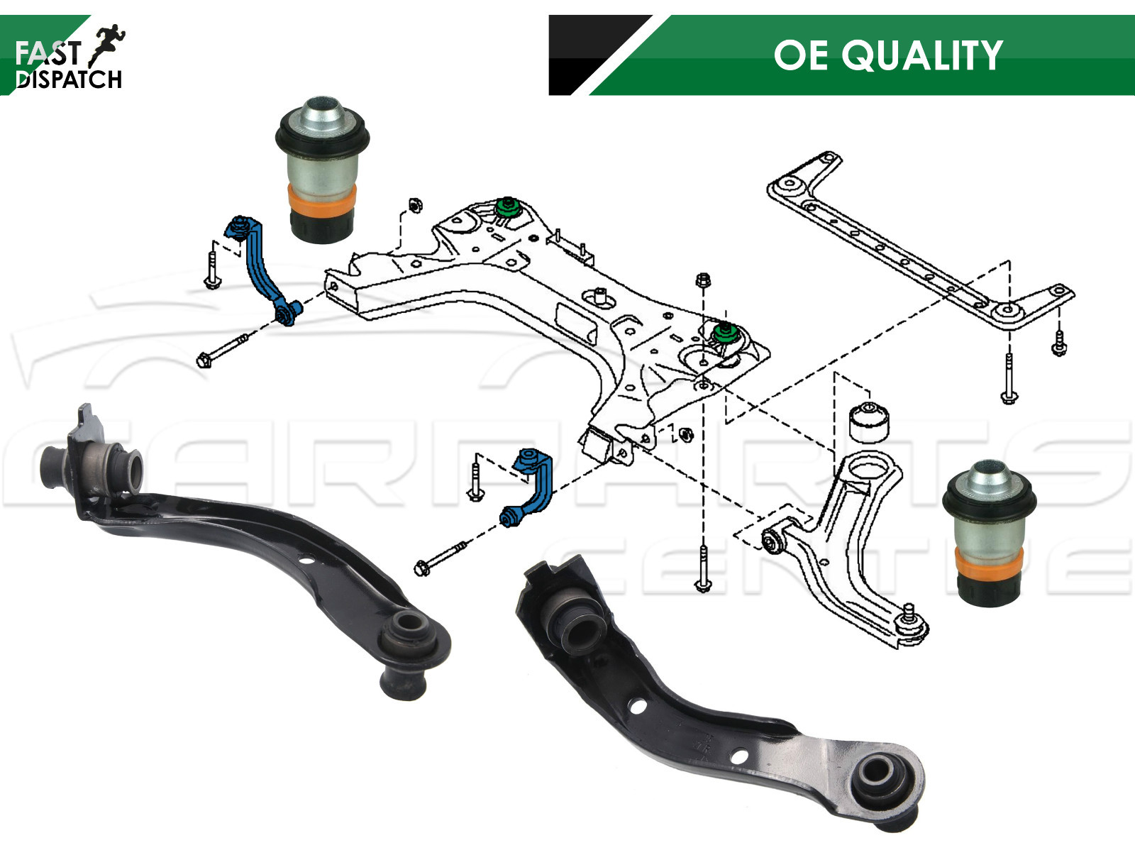FOR RENAULT CLIO MK3 2005 FRONT LEFT RIGHT SUBFRAME MOUNT MOUNTING ARM BUSHES eBay