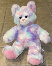 Build-A-Bear Workshop Kitty Cat Rainbow Pastel 16  Plush Stuffed Animal BAB