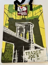 New Trader Joe's New York Brooklyn Bridge Reusable Mystery Bag Shopping Grocery
