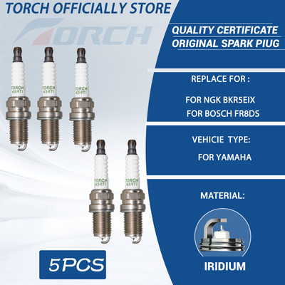 5PCS OEM K5RTI Iridium Spark Plug for NGK BKR5EIX BKR5EGP BKR5E Spark Plug