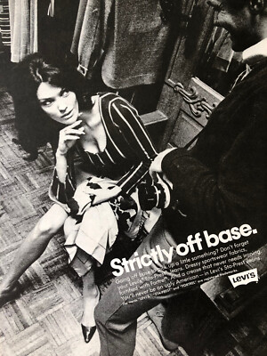 Vintage 1968 Sexy Levis Vietnam Era original Ad LI021