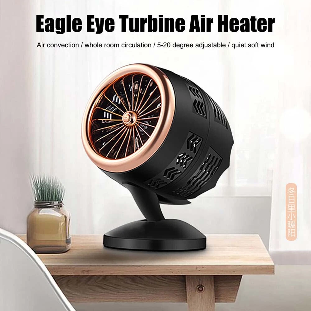 350W Portable Space Heater Fan USB Powered Fan Fast Heating Home Thermostat  New | eBay