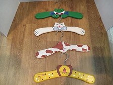Wooden Animal Coat Hangers Set Of Four