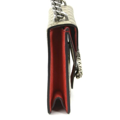 バッグGUCCI Gucci 421970 GG Double Chain Crossbody Bag Beige ref.1464366