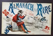 Cham  "Almanach Pour Rire" Almanac for laughs Poster Print offset Litho 1968-70