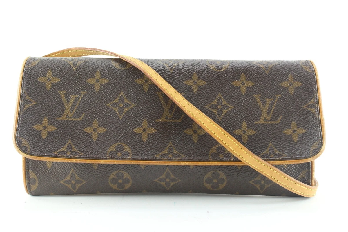 Louis Vuitton Monogram Twin Pochette Crossbody Convertible Clutch