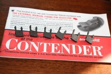 NOS Thompson Center Contender, Early Original TC parts, SAFETY