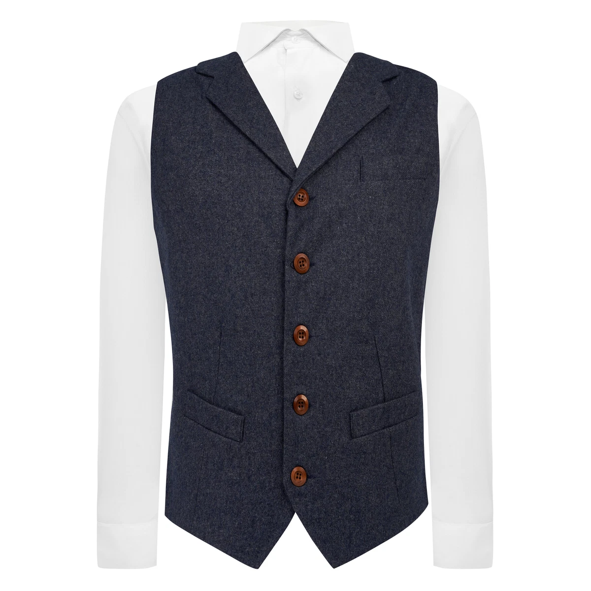 Trachtenweste Herren 52 Herren Tweed Weste Aus Wollmischung In Braun – Donegal-Look, Alle Größen Von S Bis XXL Herrenweste Business Casual Formal