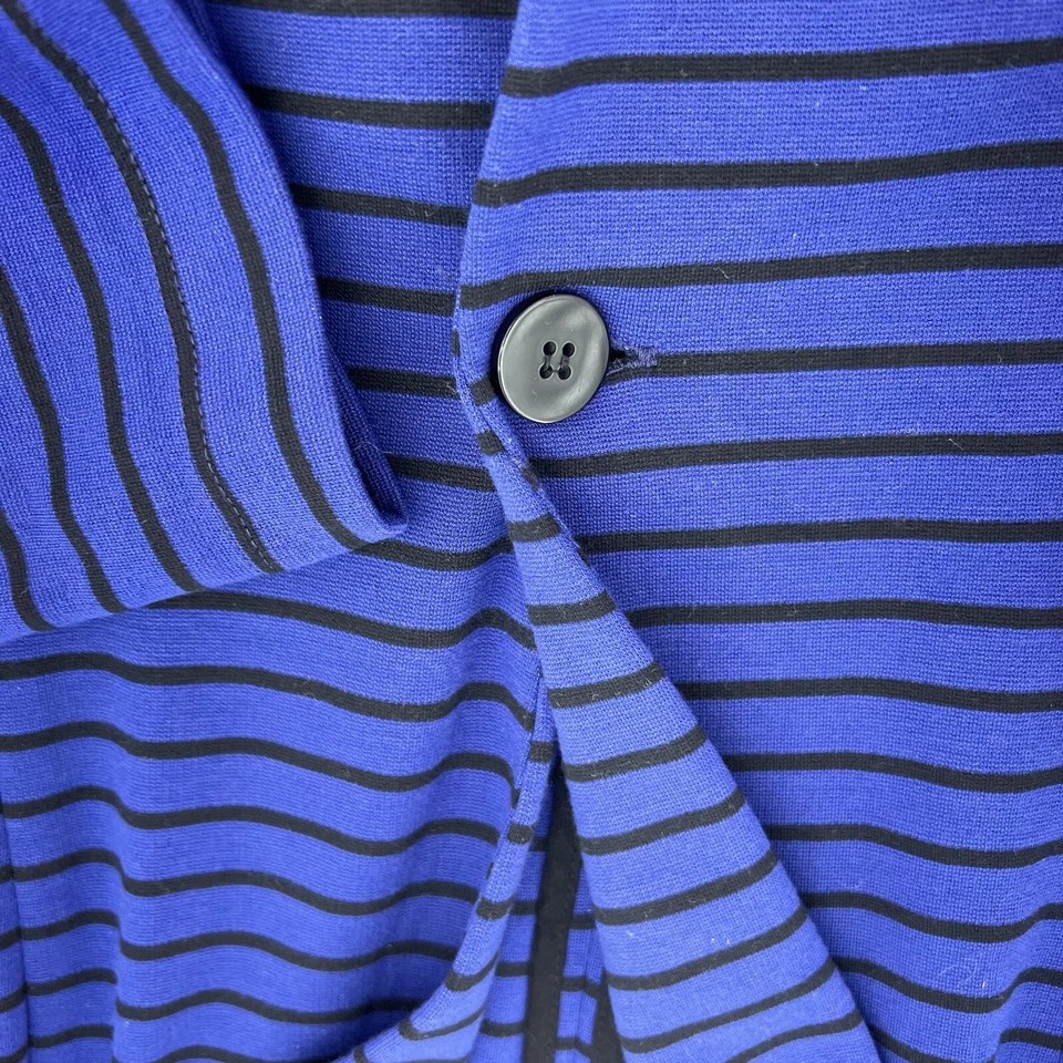 Anthropologie Cartonnier Blazer куртка женщин большой синий черный длинным рукавом - Изображение 2 из 4