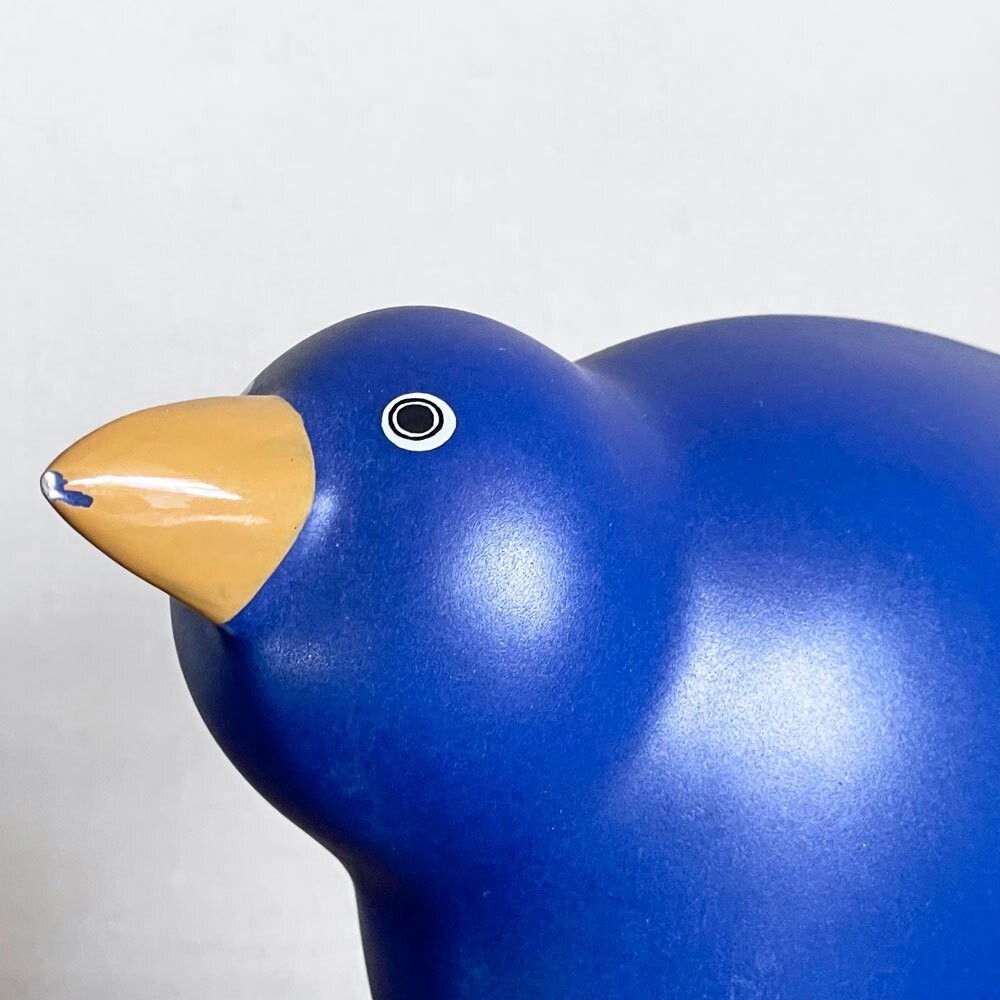 Vintage ARABIA Parvi Lisa Bird Figurine by Howard Smith, Blue